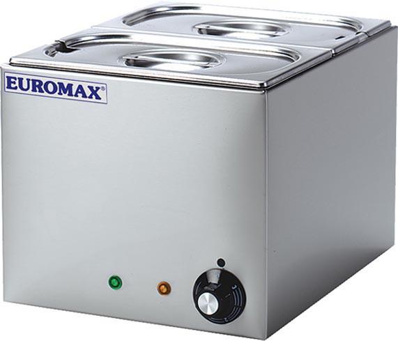 Euromax bain marie hetelucht met 2x 1/4 GN bakken, Zakelijke goederen, Horeca | Keukenapparatuur, Verzenden