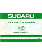 1982 SUBARU 700 SEDAN INSTRUCTIEBOEKJE ENGELS, Auto diversen, Handleidingen en Instructieboekjes