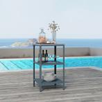 Bijzettafel Bolognano voor buiten 92x50x50 cm donkergrijs en, Huis en Inrichting, Tafels | Bijzettafels, Verzenden, Nieuw