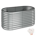 Hoge plantenbak Flormma, 804l, verzinkt, 160x80x80cm - zilve, Verzenden, Nieuw