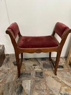 Kruk - Hout, Textiel - Antieke Empire-stoel