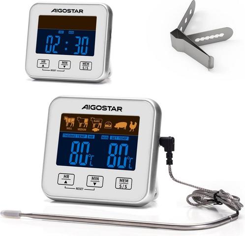 Aigostar 2-in-1 Thermometer - 0-250 Celcius - Wit, Caravans en Kamperen, Tentaccessoires, Nieuw, Verzenden