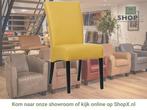 Leren eetkamerstoel Just - Toledo Lemon (geel) - Poten hout, Huis en Inrichting, Stoelen, Overige kleuren, Bohemian, Eigentijds, Klassiek, Retro, Romantisch, Scandinavisch