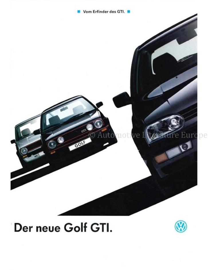 1992 VOLKSWAGEN GOLF GTI BROCHURE DUITS, Boeken, Auto's | Folders en Tijdschriften, Volkswagen