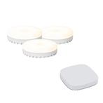 Set van 3 smart GX53 dimbare LED lamp RGB 9W 806LM, Nieuw