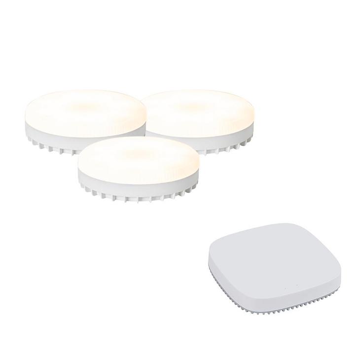 Set van 3 smart GX53 dimbare LED lampen 9W 806LM 2700K-6500K, Huis en Inrichting, Lampen | Losse lampen, Nieuw