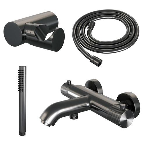Opbouwset Bad- en Douchekraan Brauer Gunmetal Carving, Doe-het-zelf en Verbouw, Sanitair, Ophalen of Verzenden