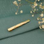 Gouden dasschuif (vintage, reversspeld, gouden sieraad), Sieraden, Tassen en Uiterlijk, Broches, Ophalen of Verzenden, Gebruikt