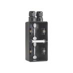 Niko New Hydro onderbak opbouw dubbel zwart IP55 verticaal, Ophalen of Verzenden, Nieuw