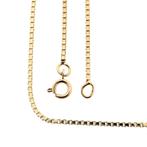 Gouden Venetiaanse schakel ketting | 71,5 cm, Sieraden, Tassen en Uiterlijk, Kettingen, Ophalen of Verzenden, Gebruikt, Overige kleuren