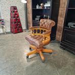 Chesterfield Captain Bureaustoel - Vintage Bruin, Huis en Inrichting, Ophalen of Verzenden, Nieuw