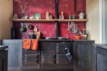 Zellige Vin-Rouge 10x10 original handmade tiles uit Marokko beschikbaar voor biedingen