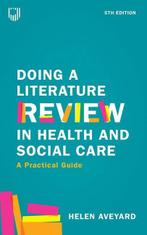 Doing a Literature Review in Health and Social 9780335251940, Zo goed als nieuw