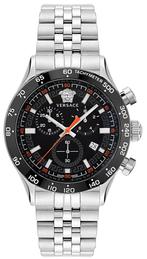 Versace VE2U00322 Hellenyium Chrono horloge 43 mm, Overige merken, Staal, Staal, Verzenden
