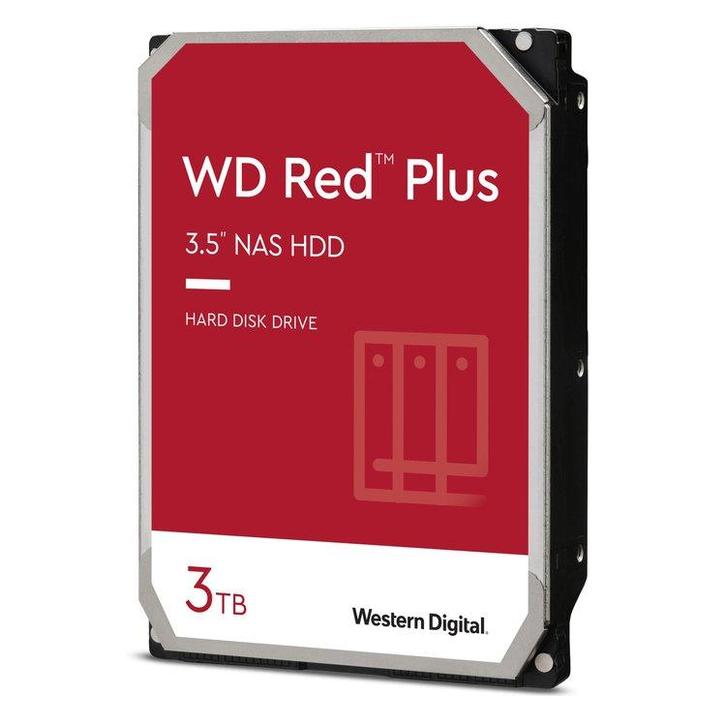 WD Red Plus 3TB 5400rpm 128MB, Computers en Software, Harde schijven, Verzenden