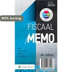 Fiscaal Memo januari 2016 9789013135107 Eikelboom & de Bondt, Boeken, Verzenden, Gelezen, Eikelboom & de Bondt