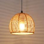 Vintage Rotan Kroonluchter – Retro E27 Hanglamp Plafondlamp, Verzenden, Nieuw