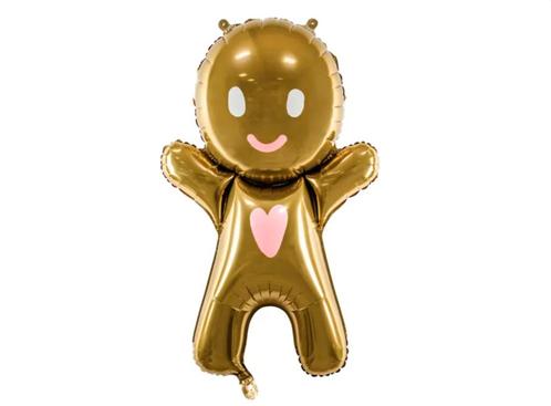 Helium Ballon Gingerbread Leeg 97cm, Hobby en Vrije tijd, Feestartikelen, Nieuw, Verzenden
