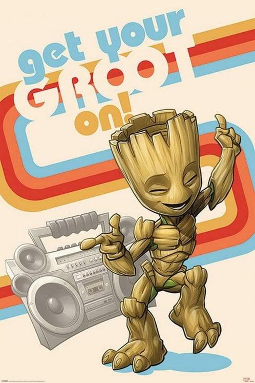 Poster Guardians of the Galaxy Get Your Groot On 61x91,5cm, Verzamelen, Posters, Nieuw, A1 t/m A3, Verzenden