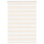 vidaXL Zebra rolgordijn 110x100 cm stofbreedte 105,9 cm, Verzenden, Nieuw, Beige