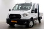 Ford Transit 350 2.0 TDCI 130pk L3H1 D.C. Trend Open Laadbak, Auto's, Bestelauto's, Gebruikt, Euro 6, Wit, Ford