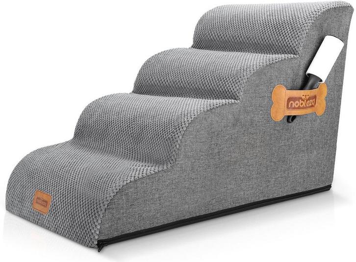 Hondentrapje voor honden - 40x72x50 cm - Grijs - Nobleza, Dieren en Toebehoren, Overige Dieren-accessoires, Nieuw, Verzenden