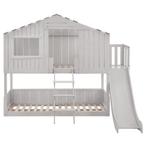 Kinderboomhutbed - 90x200cm - Wit, Kinderen en Baby's, Kinderkamer | Bedden, Verzenden, Nieuw