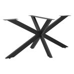 [en.casa] Matrix-poot Oberau tafelpoot 120x68x71 cm zwart ma