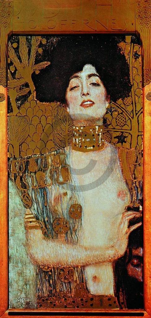 Kunstdruk Gustav Klimt - Judith I 41x86cm, Huis en Inrichting, Woonaccessoires | Schilderijen, Tekeningen en Foto's, Nieuw, Verzenden