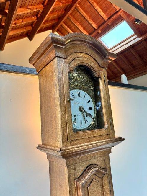 Staande klok - Werquin à Poperinge Louis XVI - Eik -, Antiek en Kunst, Antiek | Klokken