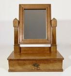 Kabinet - Massief hout, spiegelglas, messing - Vintage