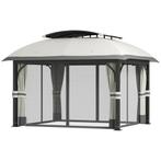 TRUUSK Paviljoen Met Dubbeldak, 4x3,3 M Waterafstotend Stabi, Verzenden, Nieuw