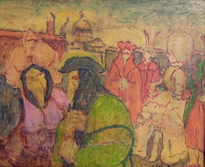 Nazzareno Vitali (XX) - Carnevale a Venezia, Antiek en Kunst, Kunst | Schilderijen | Klassiek