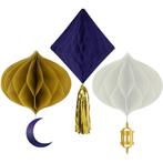 Honeycomb Set Ramadan Goud/Blauw/Wit (3st), Ophalen of Verzenden, Nieuw