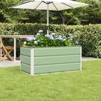 vidaXL Plantenbak Pastelgroen 100 x 50 x 45 cm, Verzenden, Minder dan 60 cm, Nieuw, Metaal