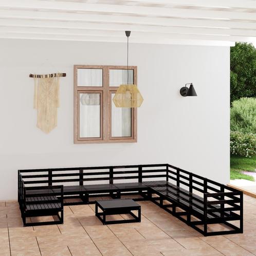 vidaXL 12-delige Loungeset massief grenenhout, Tuin en Terras, Tuinsets en Loungesets, Loungeset, Nieuw, Verzenden