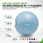 Tunturi Anti Burst Fitness bal met Pomp - Yoga bal 65 cm -, Ophalen of Verzenden, Zo goed als nieuw