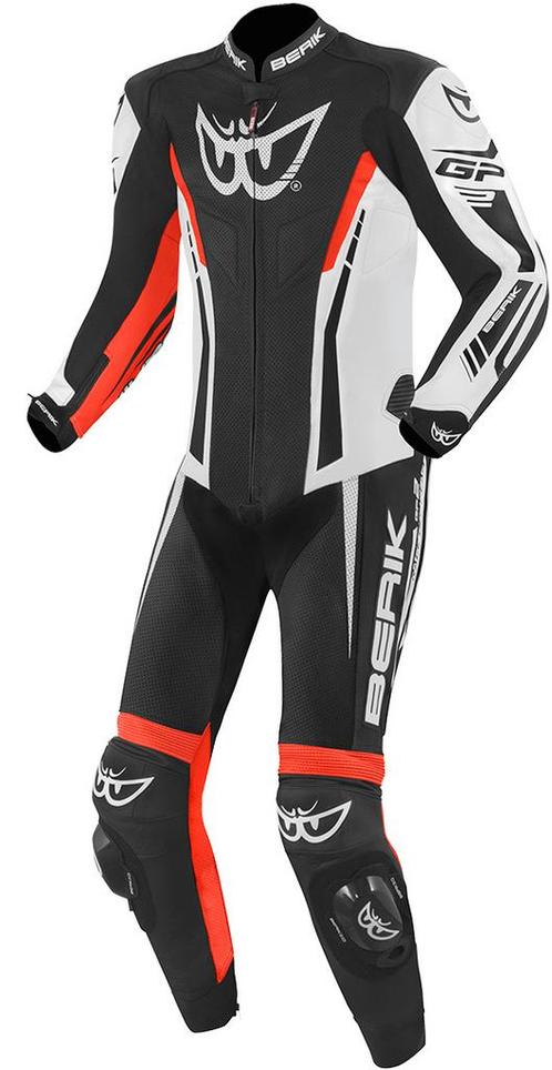 Berik Monza Zwart Wit Rood 1-Delig Motorpak, Motoren, Kleding | Motorkleding, Heren, Nieuw met kaartje, Overall, Verzenden