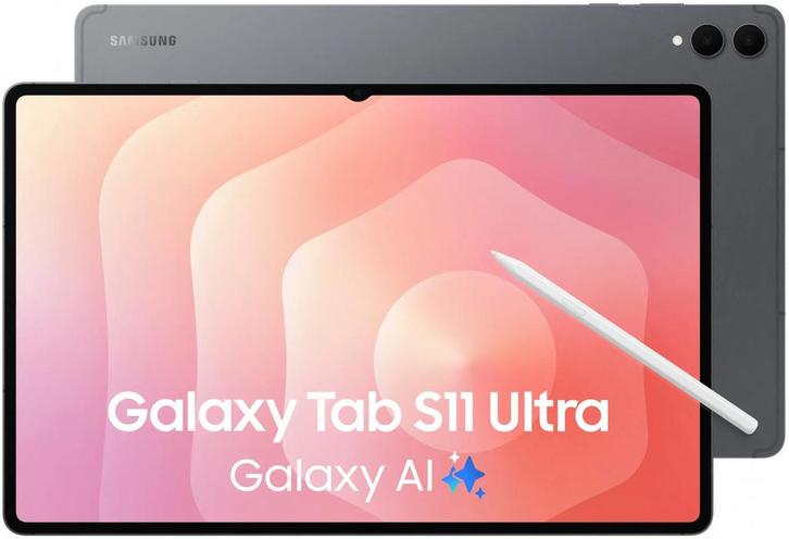 Samsung Galaxy Tab S11 Ultra - 5G - SM-X936 - 512GB - Grey, Computers en Software, Android Tablets, Nieuw, Verzenden