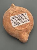 Oud-Romeins Terracotta Olielamp - 8.6 cm - Carthaginische, Antiek en Kunst