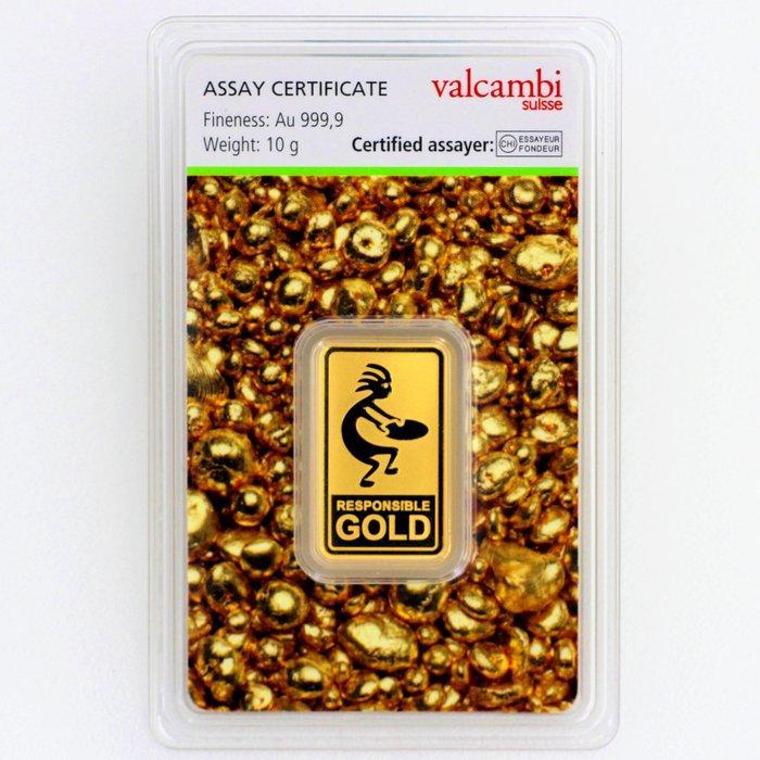 10 gram - Goud .999 - ESG - Auropelli - Valcambi SA -, Postzegels en Munten, Edelmetalen en Baren