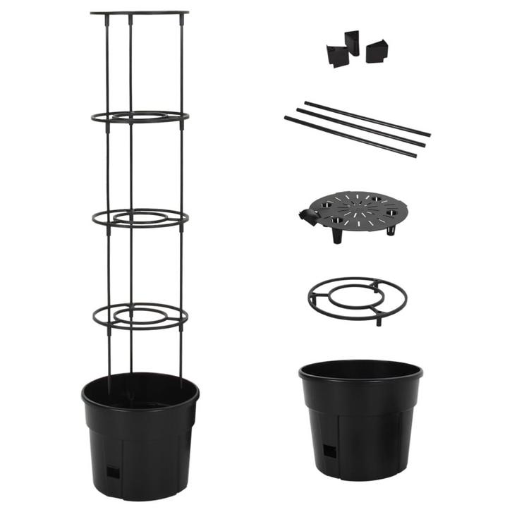 vidaXL Tomatenkweekpot ø29,5x115 cm polypropeen, Tuin en Terras, Bloembakken en Plantenbakken, Nieuw, Kunststof, 60 cm of meer