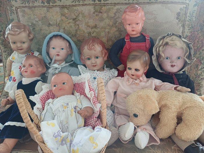 onbekend - Pop - 1940-1950 - Duitsland, Antiek en Kunst, Antiek | Speelgoed