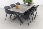 Hartman Sophie/Ottowa 205-265x100 cm. - 7-delige tuinset, Tuin en Terras, Verzenden, Nieuw, Kunststof, Tuinset