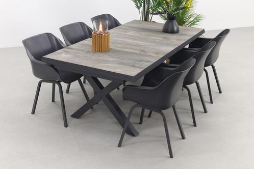 Hartman Sophie/Ottowa 205-265x100 cm. - 7-delige tuinset, Tuin en Terras, Tuinsets en Loungesets, Tuinset, Nieuw, Kunststof, Verzenden