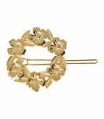 Haarspeld Clip Bloemen Cirkel Goud, Nieuw