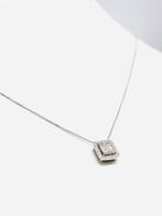 Ketting met hanger - 18 karaat Witgoud - 0.70ct. tw. Diamant
