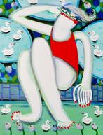 Yana Medow - lilies and swans XXL, Antiek en Kunst