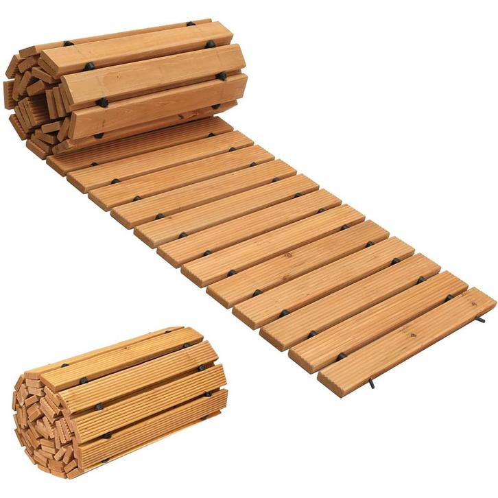 MaxxGarden Houten tuinpad - 244x45x1.5cm (Tuingereedschap), Tuin en Terras, Hand-tuingereedschap, Nieuw, Verzenden
