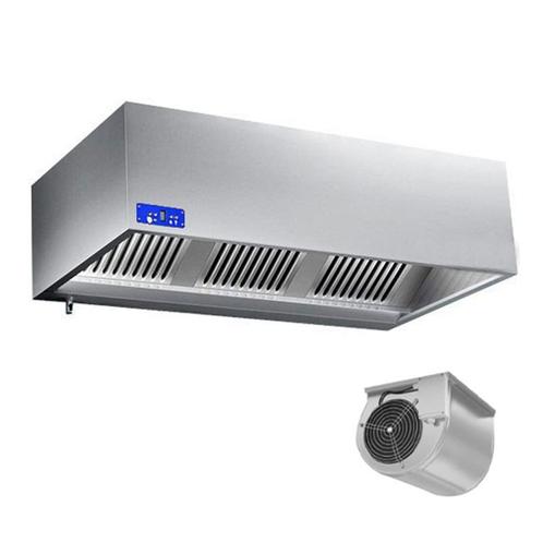 GGM Gastro | Afzuigkap doos model 2,2 m - met motor, |, Witgoed en Apparatuur, Afzuigkappen, Inbouw, 400 tot 600 m³ per uur, Motor